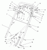 Toro 22040 - Lawnmower, 1997 (7900001-7999999) Spareparts HANDLE ASSEMBLY