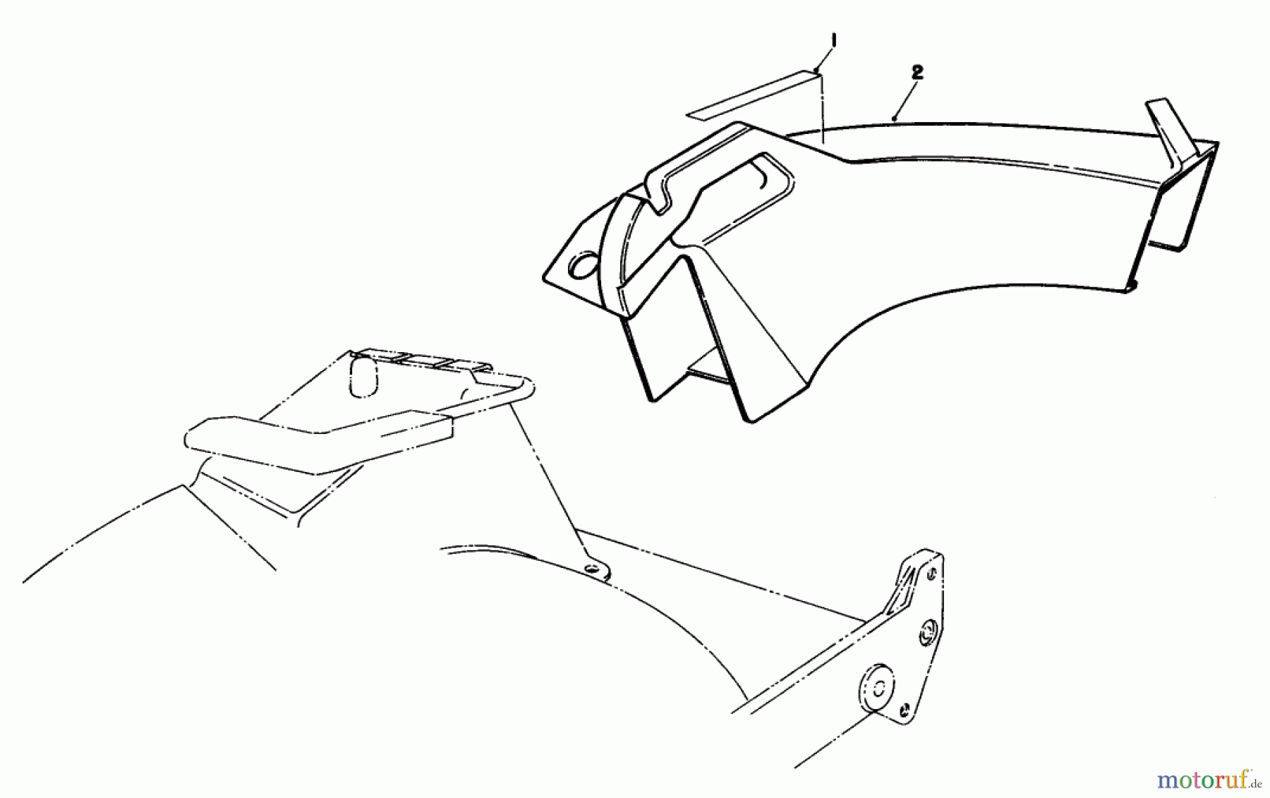  Toro Neu Mowers, Walk-Behind Seite 2 22043 - Toro Lawnmower, 1992 (2000001-2999999) SIDE DISCHARGE CHUTE MODEL NO. 59168 (OPTIONAL)