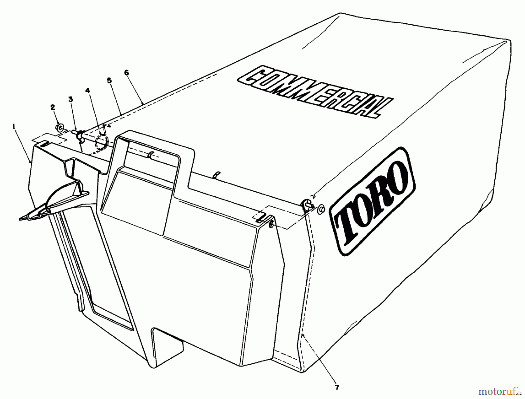  Toro Neu Mowers, Walk-Behind Seite 2 22043 - Toro Lawnmower, 1993 (3900001-3900964) GRASS BAG ASSEMBLY NO. 11-5609