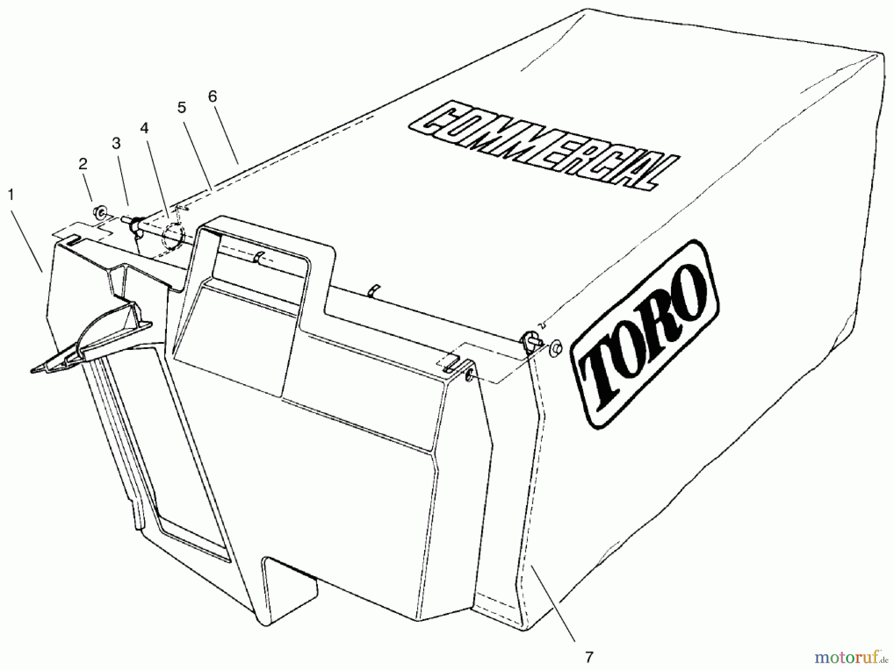  Toro Neu Mowers, Walk-Behind Seite 2 22043 - Toro Lawnmower, 1996 (6900001-6999999) GRASS BAG ASSEMBLY NO. 11-5609