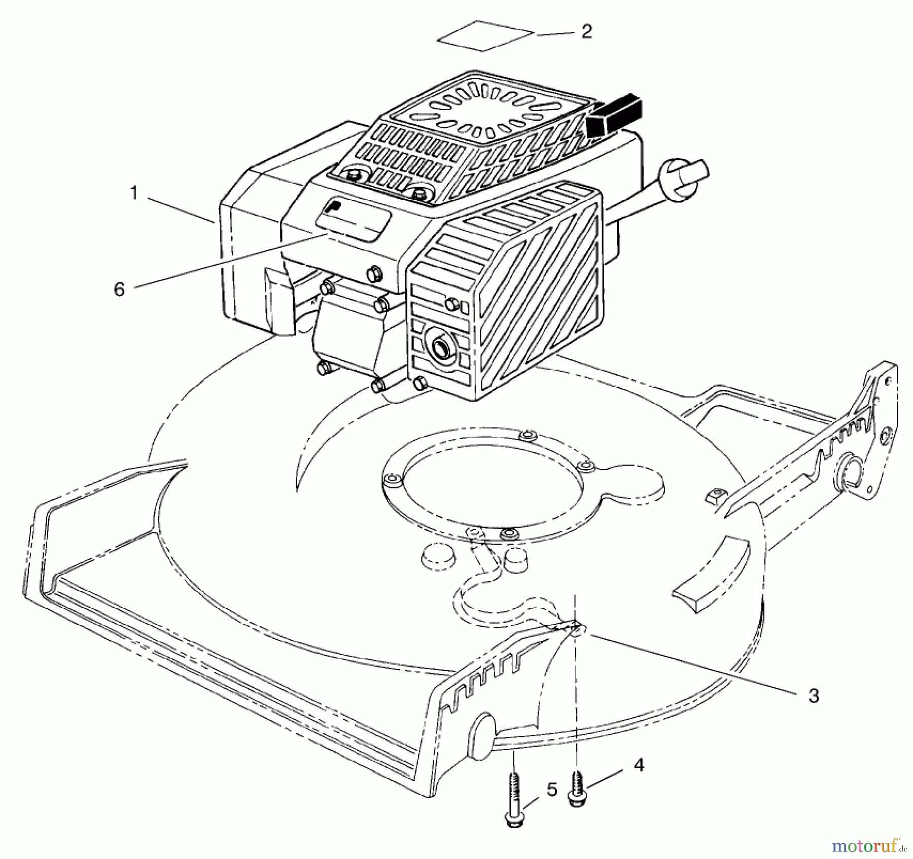  Toro Neu Mowers, Walk-Behind Seite 2 22142 - Toro Lawnmower, 1997 (7900001-7999999) ENGINE ASSEMBLY