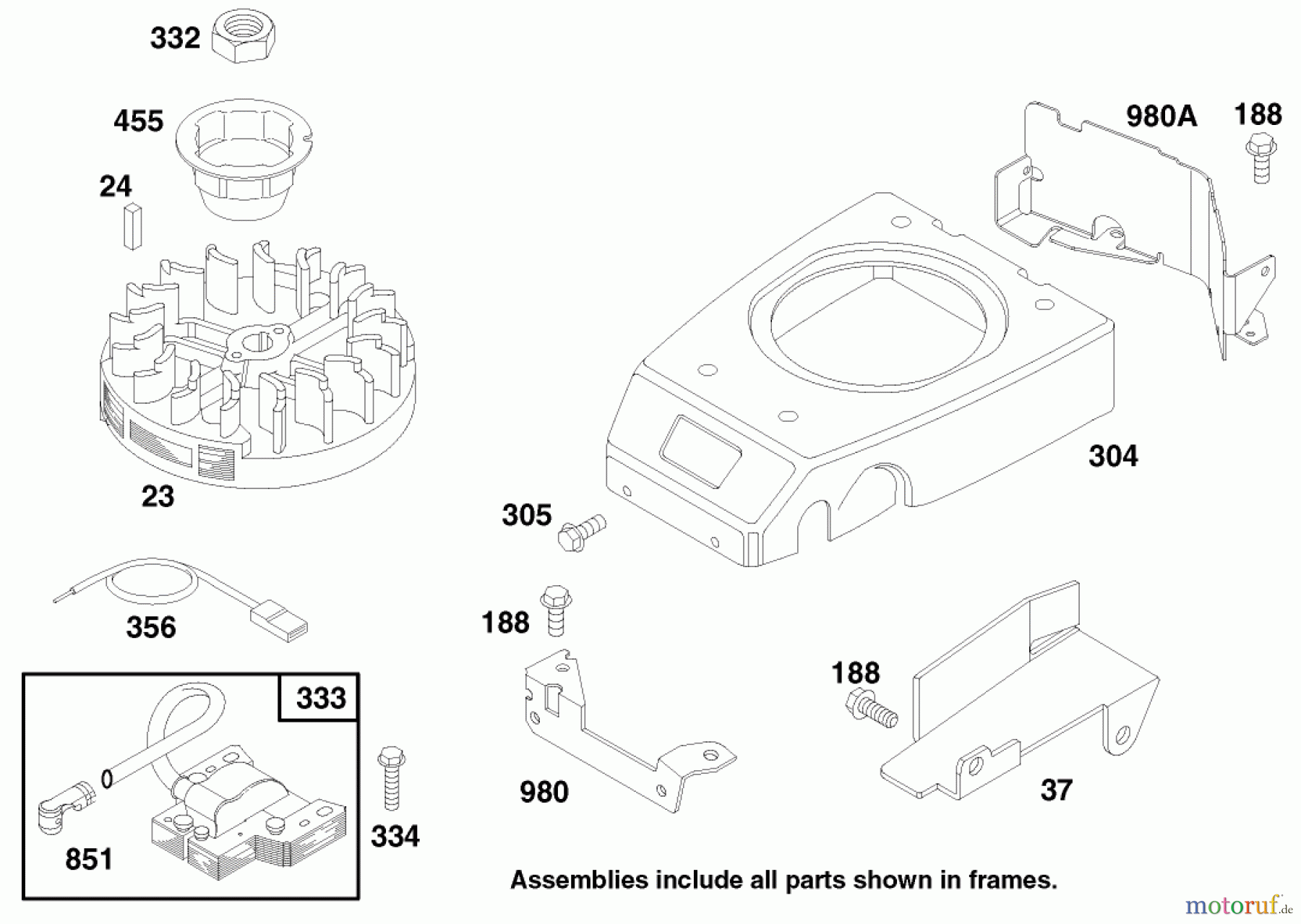  Toro Neu Mowers, Walk-Behind Seite 2 22142 - Toro Lawnmower, 1997 (7900001-7999999) ENGINE GTS 150 #5