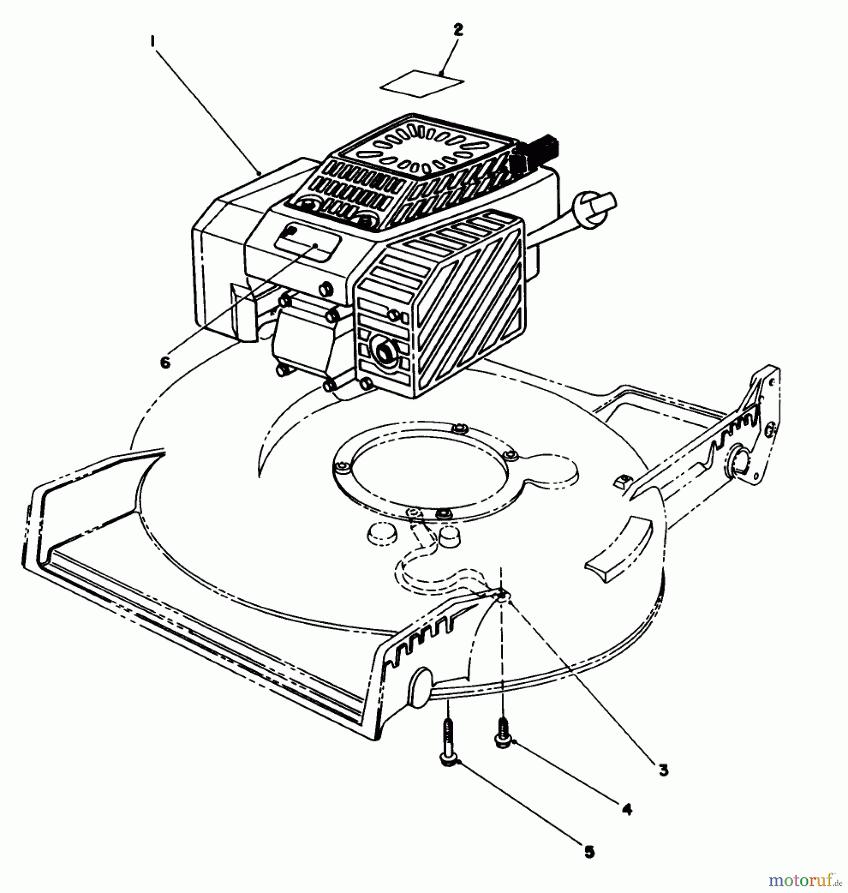  Toro Neu Mowers, Walk-Behind Seite 2 22151 - Toro Lawnmower, 1993 (3900856-3999999) ENGINE ASSEMBLY