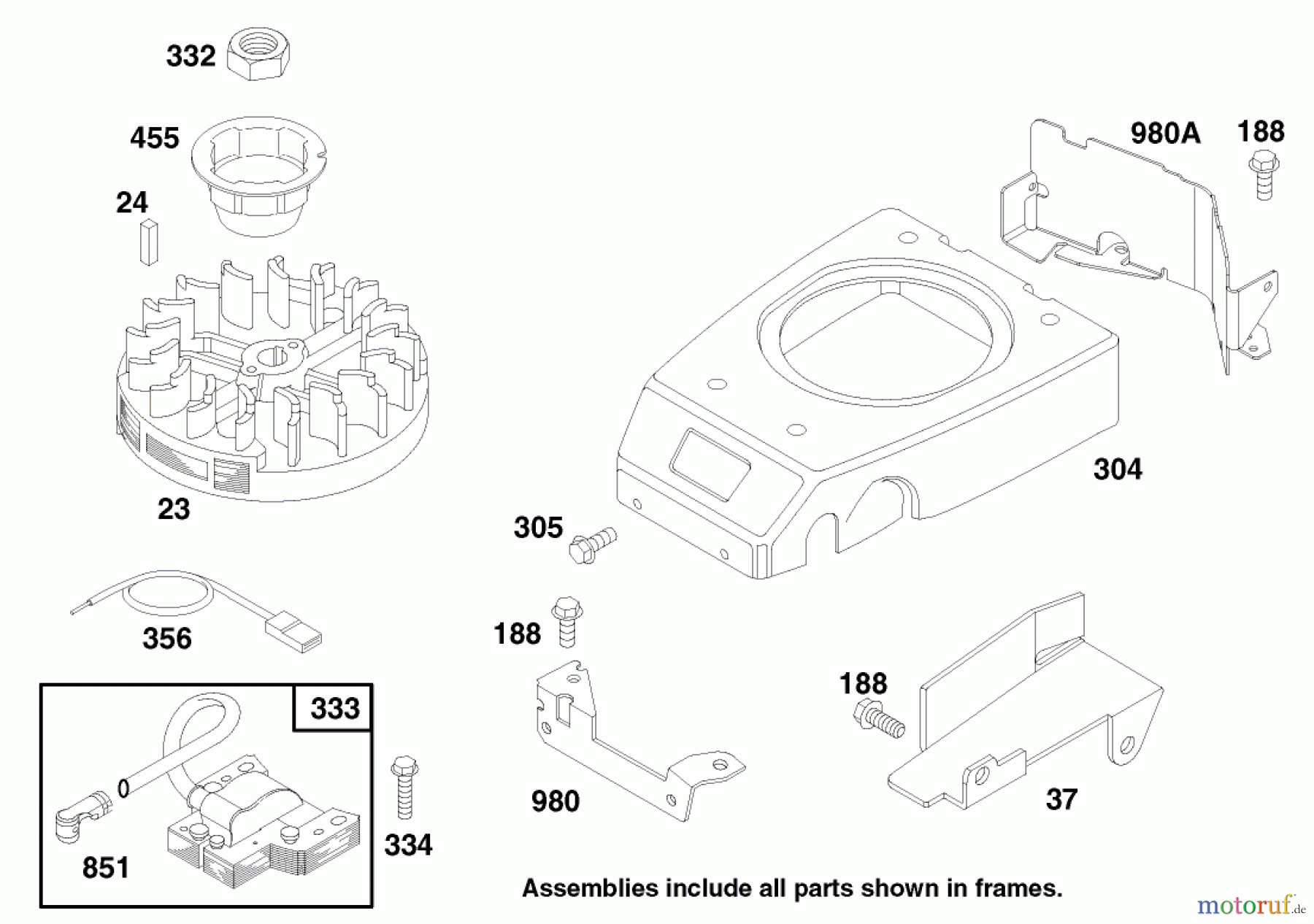  Toro Neu Mowers, Walk-Behind Seite 2 22154B - Toro Lawnmower, 1996 (6900001-6999999) ENGINE GTS 150 #6