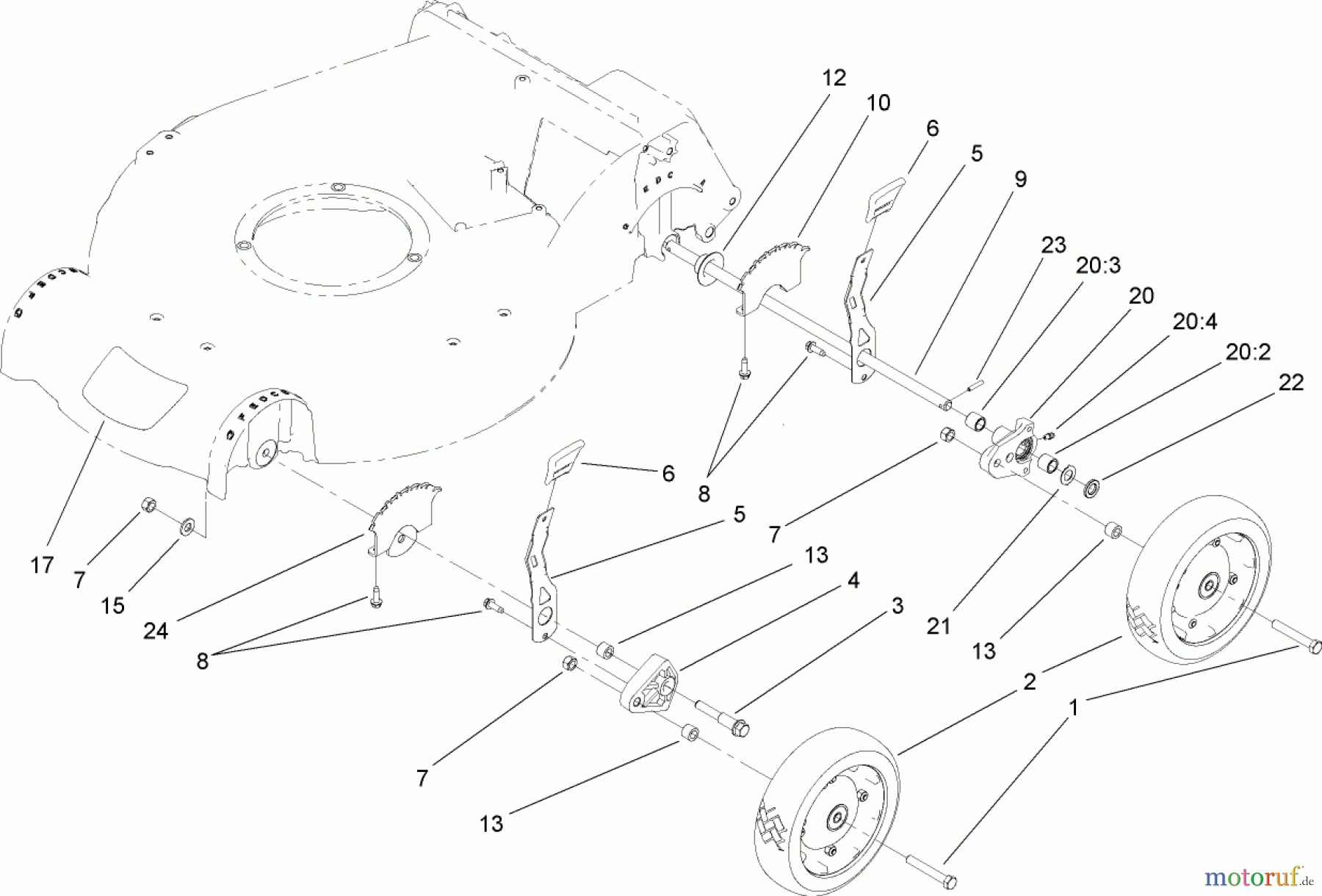  Toro Neu Mowers, Walk-Behind Seite 2 22163 (PT21) - Toro PT21 Trim Mower, 2007 (270000001-270999999) HEIGHT-OF-CUT ASSEMBLY