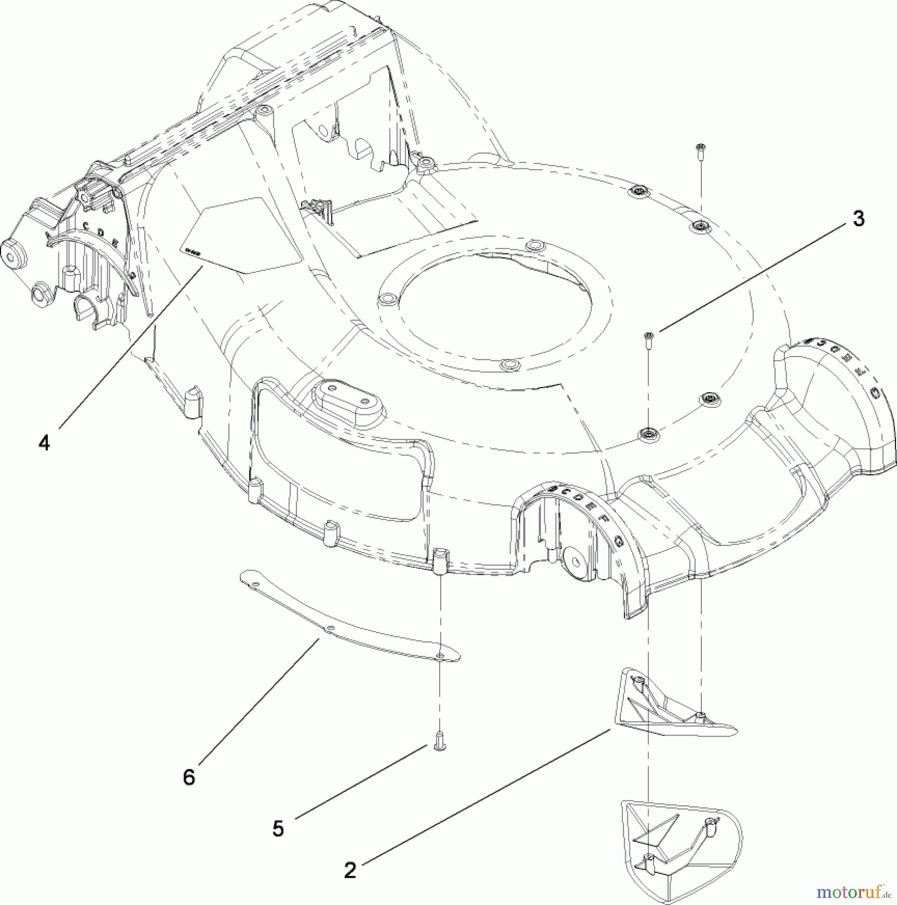  Toro Neu Mowers, Walk-Behind Seite 2 22163 (PT21) - Toro PT21 Trim Mower, 2008 (280000001-280999999) HOUSING ASSEMBLY NO. 108-4750