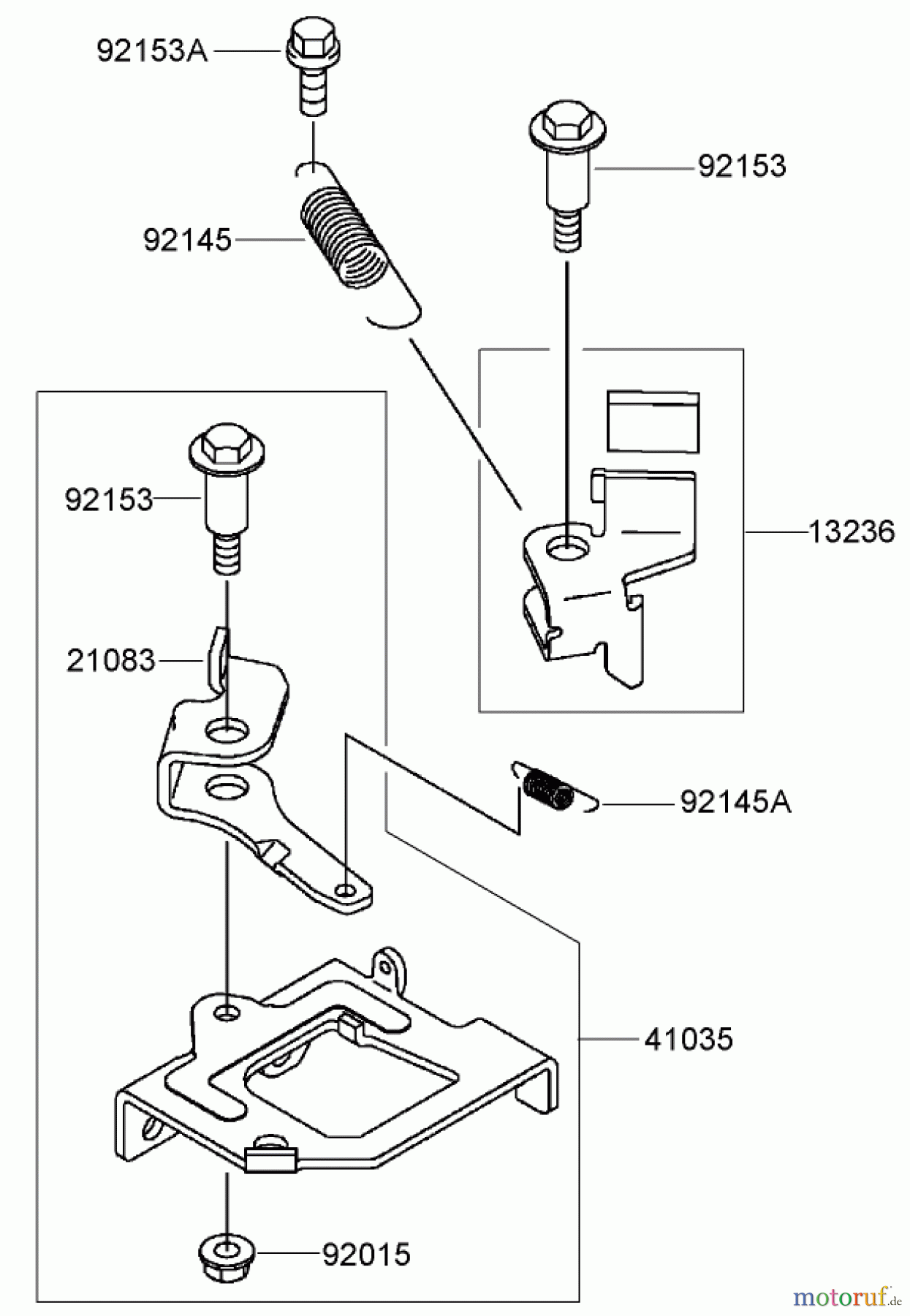  Toro Neu Mowers, Walk-Behind Seite 2 22164 (PT21) - Toro PT21 Trim Mower, 2008 (280000001-280999999) BRAKE AND COVER ASSEMBLY KAWASAKI FJ180V-AS28