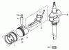 Toro 22167 - 21" Heavy-Duty Recycler/Rear Bagger Lawnmower, 2003 (230000001-230999999) Spareparts CRANKSHAFT AND PISTON ASSEMBLY HONDA GXV160K1 A1