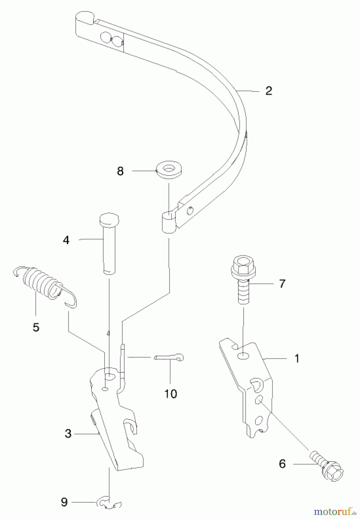  Toro Neu Mowers, Walk-Behind Seite 2 22170 - Toro Recycler Mower, 2000 (200000001-200999999) BRAKE/COVER