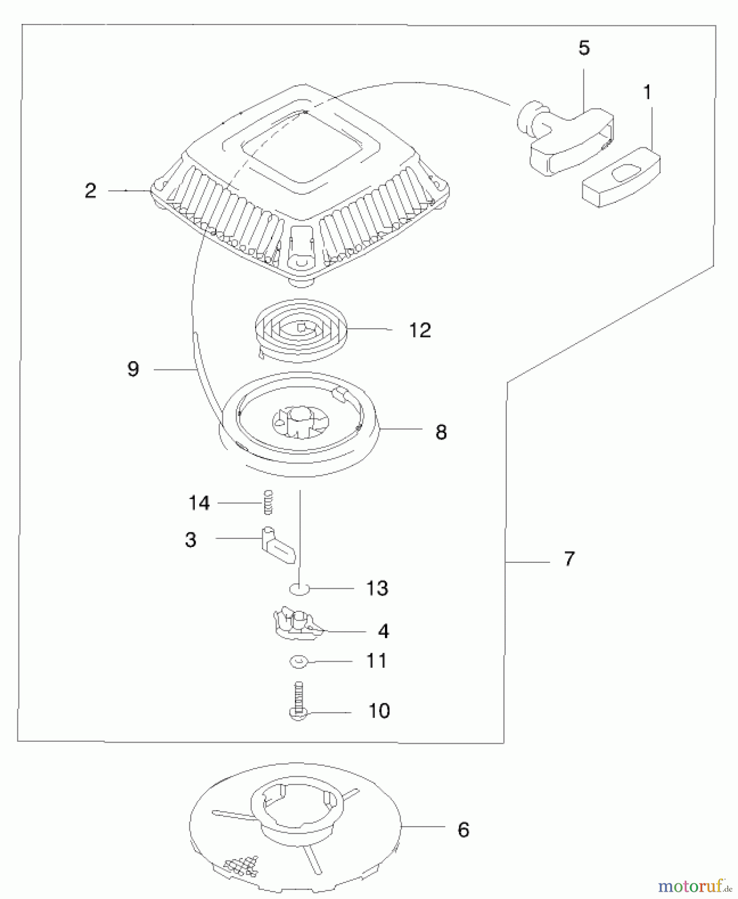  Toro Neu Mowers, Walk-Behind Seite 2 22170 - Toro Recycler Mower, 2000 (200000001-200999999) STARTER