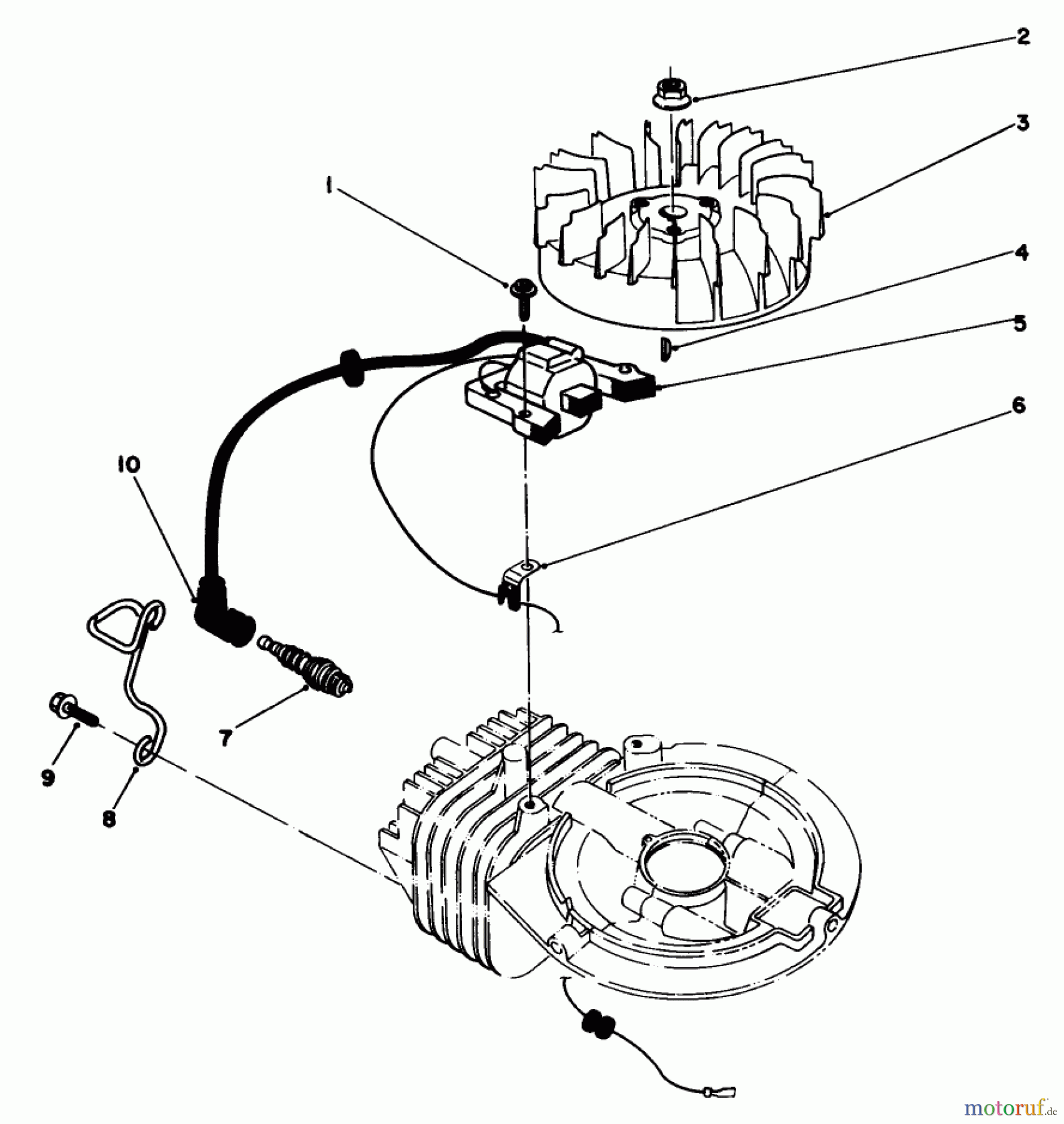  Toro Neu Mowers, Walk-Behind Seite 2 22580 - Toro Lawnmower, 1990 (0000001-0999999) IGNITION ASSEMBLY (MODEL NO. 47PK9-3)