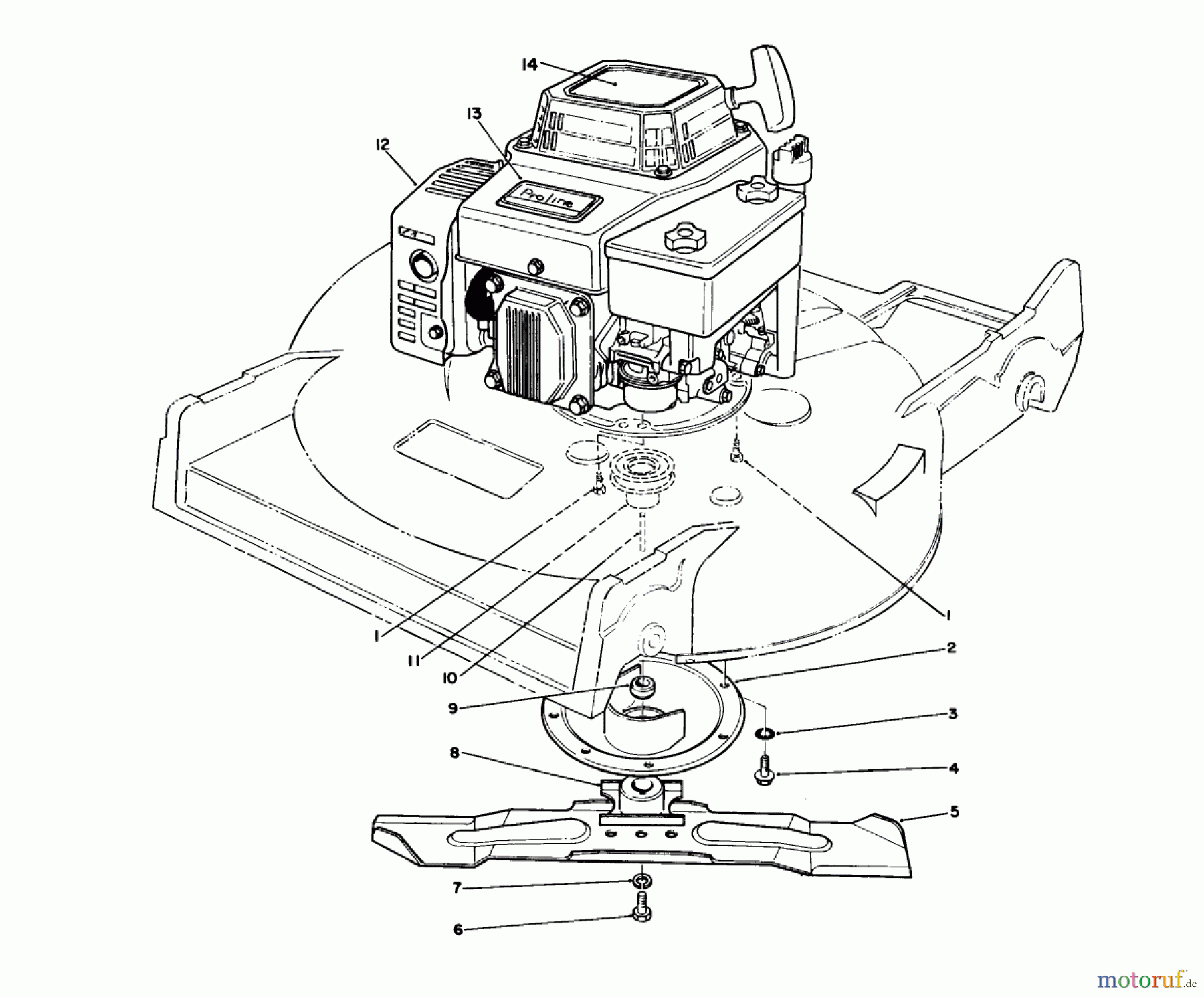  Toro Neu Mowers, Walk-Behind Seite 2 22621 - Toro Lawnmower, 1990 (0000001-0999999) ENGINE ASSEMBLY