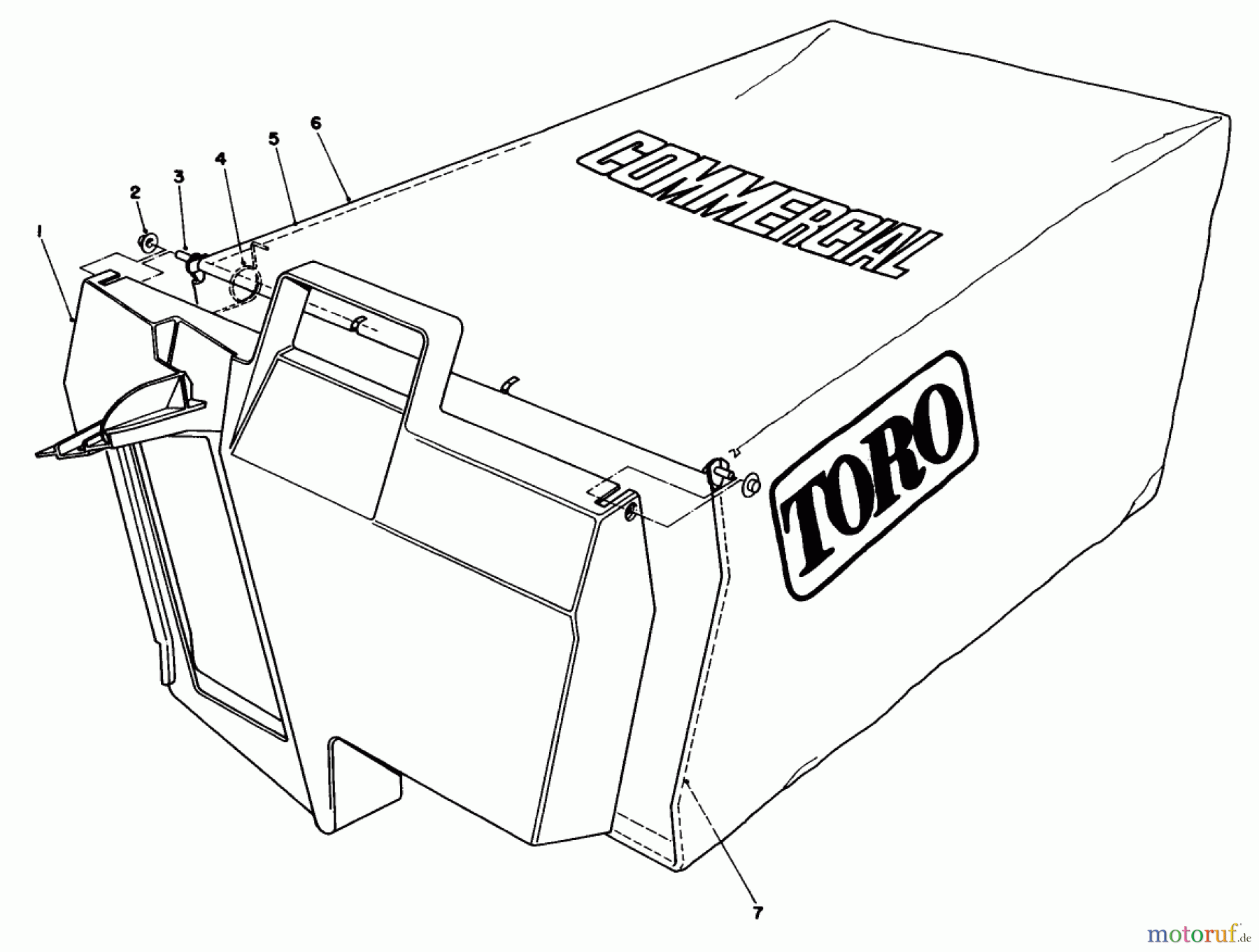  Toro Neu Mowers, Walk-Behind Seite 2 22621 - Toro Lawnmower, 1991 (1000001-1999999) GRASS BAG ASSEMBLY NO. 11-5609