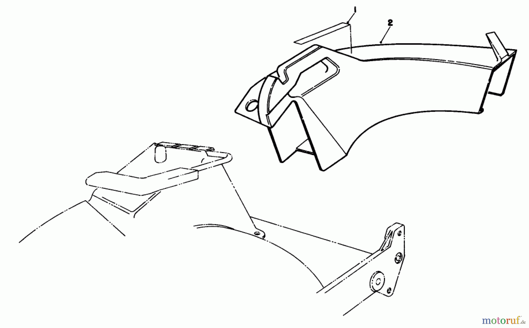  Toro Neu Mowers, Walk-Behind Seite 2 22621 - Toro Lawnmower, 1991 (1000001-1999999) SIDE DISCHARGE CHUTE (OPTIONAL)