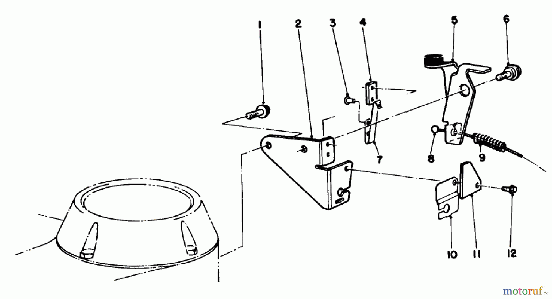  Toro Neu Mowers, Walk-Behind Seite 2 22685 - Toro Lawnmower, 1990 (0000001-0999999) BRAKE ASSEMBLY