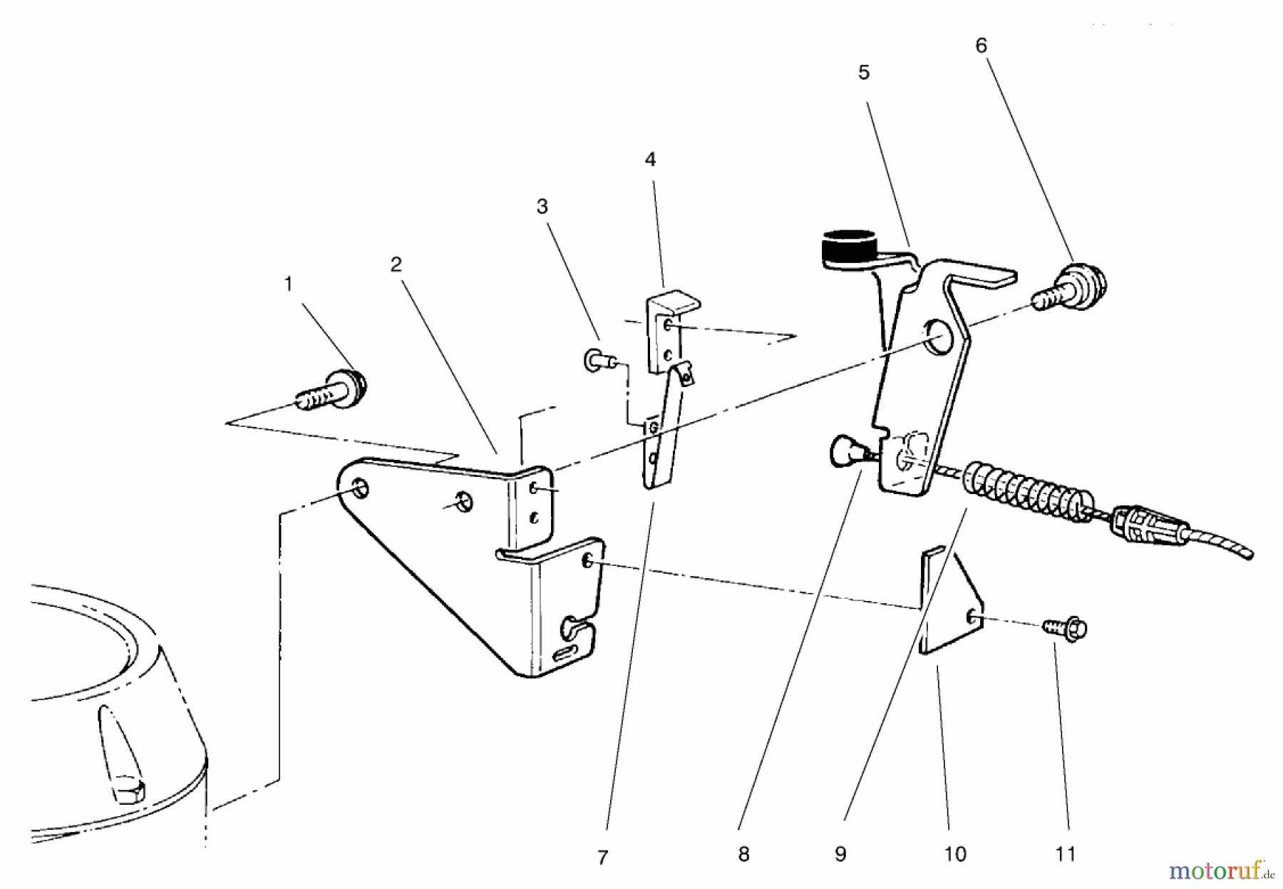  Toro Neu Mowers, Walk-Behind Seite 2 22701B - Toro Lawnmower, 1996 (69000001-69999999) BRAKE ASSEMBLY