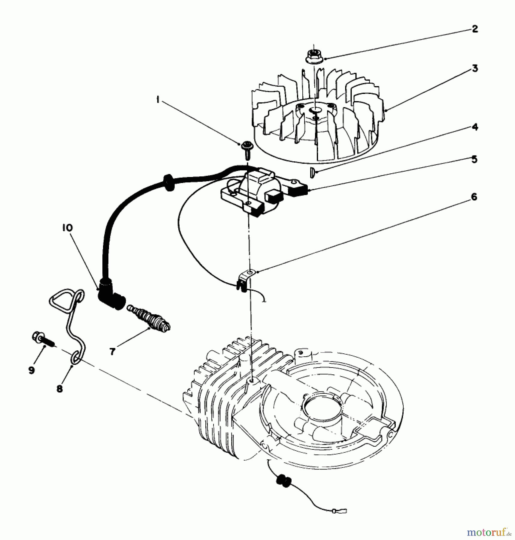  Toro Neu Mowers, Walk-Behind Seite 2 22710C - Toro Lawnmower, 1989 (SN 9900001-9999999) ENGINE ASSEMBLY MODEL NO. 47PJ8 #2