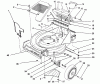 Toro 26621B - Lawnmower, 1991 (1000001-1999999) Spareparts HOUSING ASSEMBLY