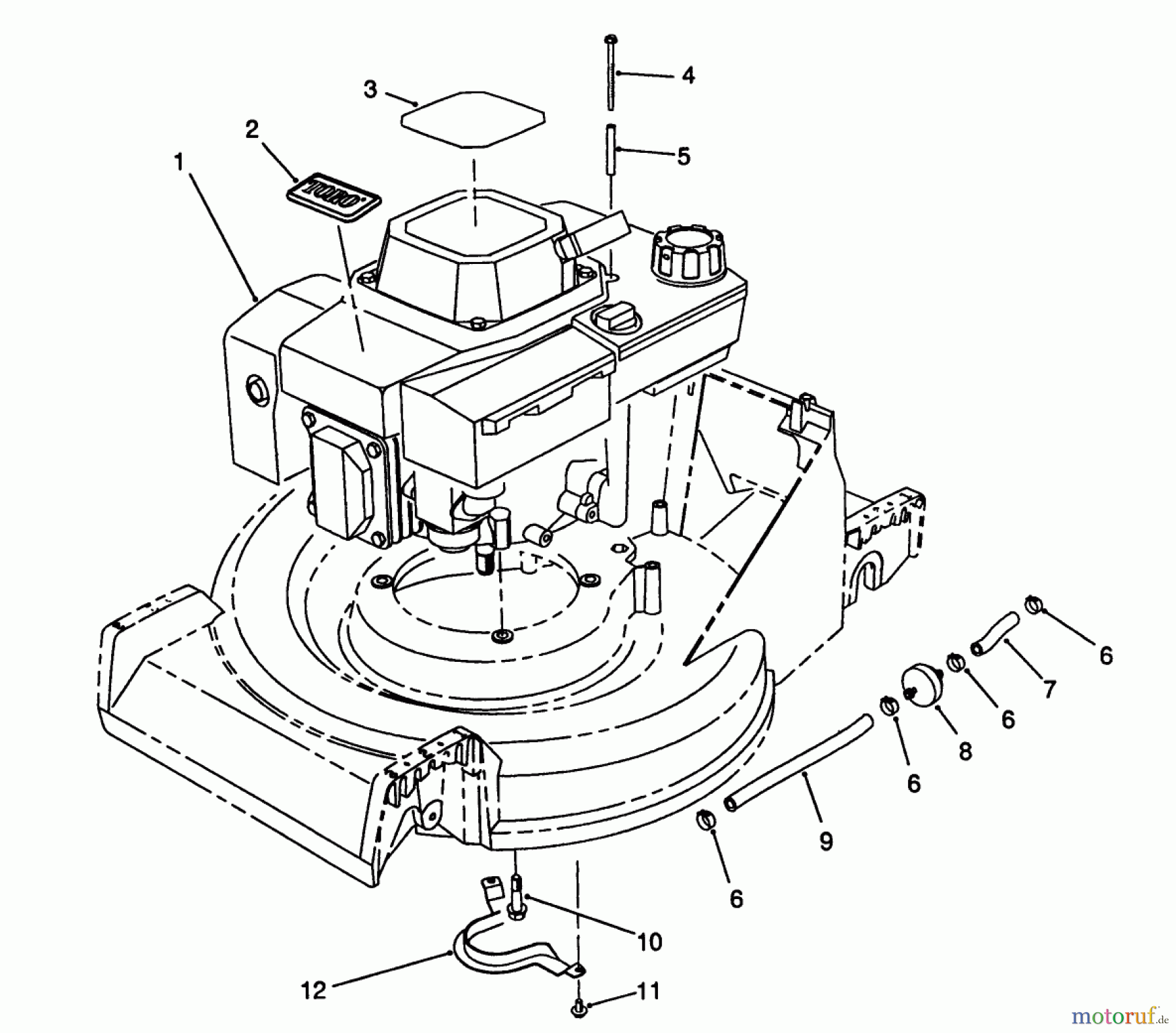  Toro Neu Mowers, Walk-Behind Seite 2 26622 - Toro Lawnmower, 1989 (9000001-9999999) ENGINE ASSEMBLY