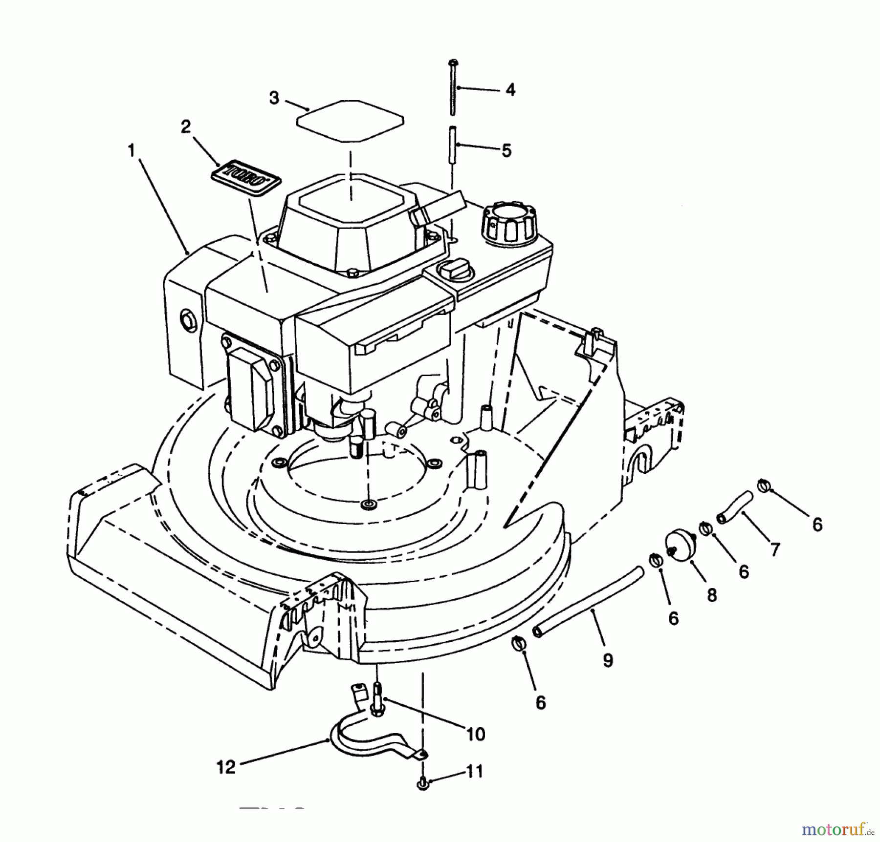  Toro Neu Mowers, Walk-Behind Seite 2 26622 - Toro Lawnmower, 1990 (0000001-0003100) ENGINE ASSEMBLY