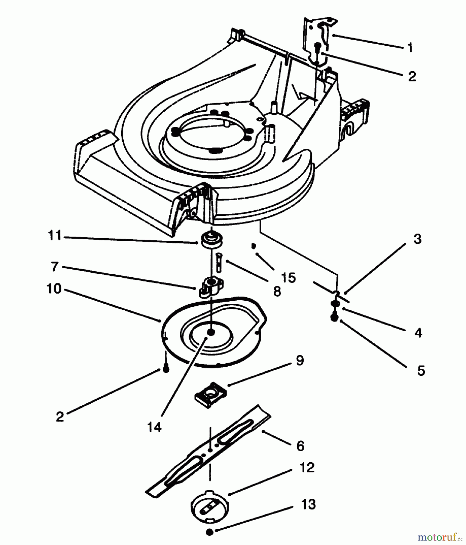  Toro Neu Mowers, Walk-Behind Seite 2 26625B - Toro Lawnmower, 1993 (3900001-3999999) BLADE ASSEMBLY