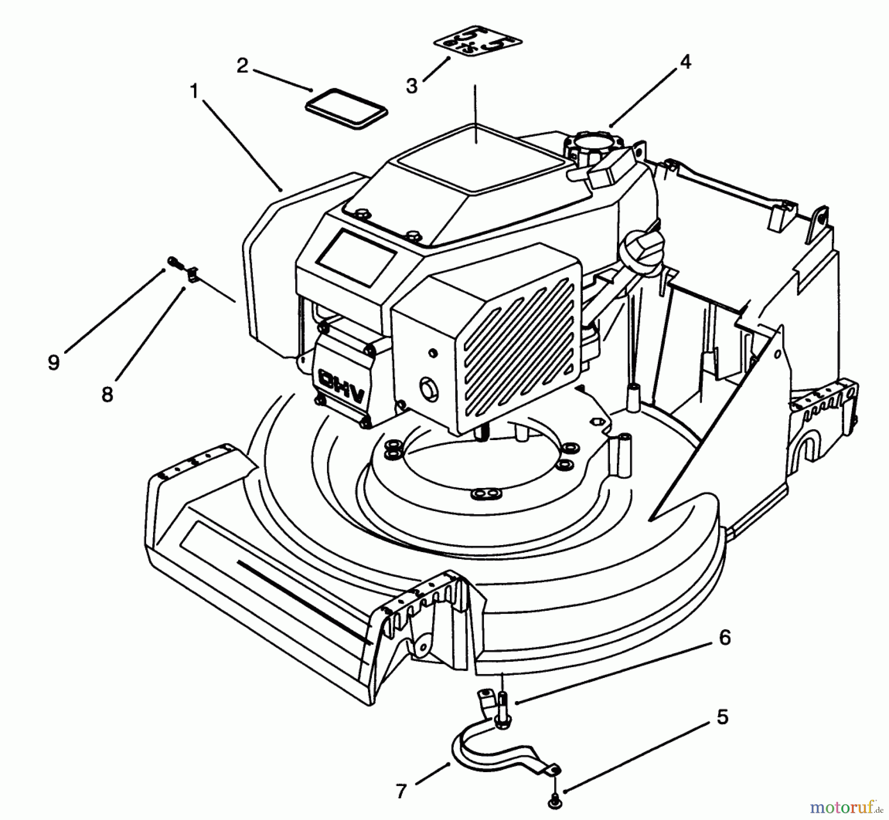  Toro Neu Mowers, Walk-Behind Seite 2 26631B - Toro Lawnmower, 1994 (4900001-4999999) ENGINE ASSEMBLY