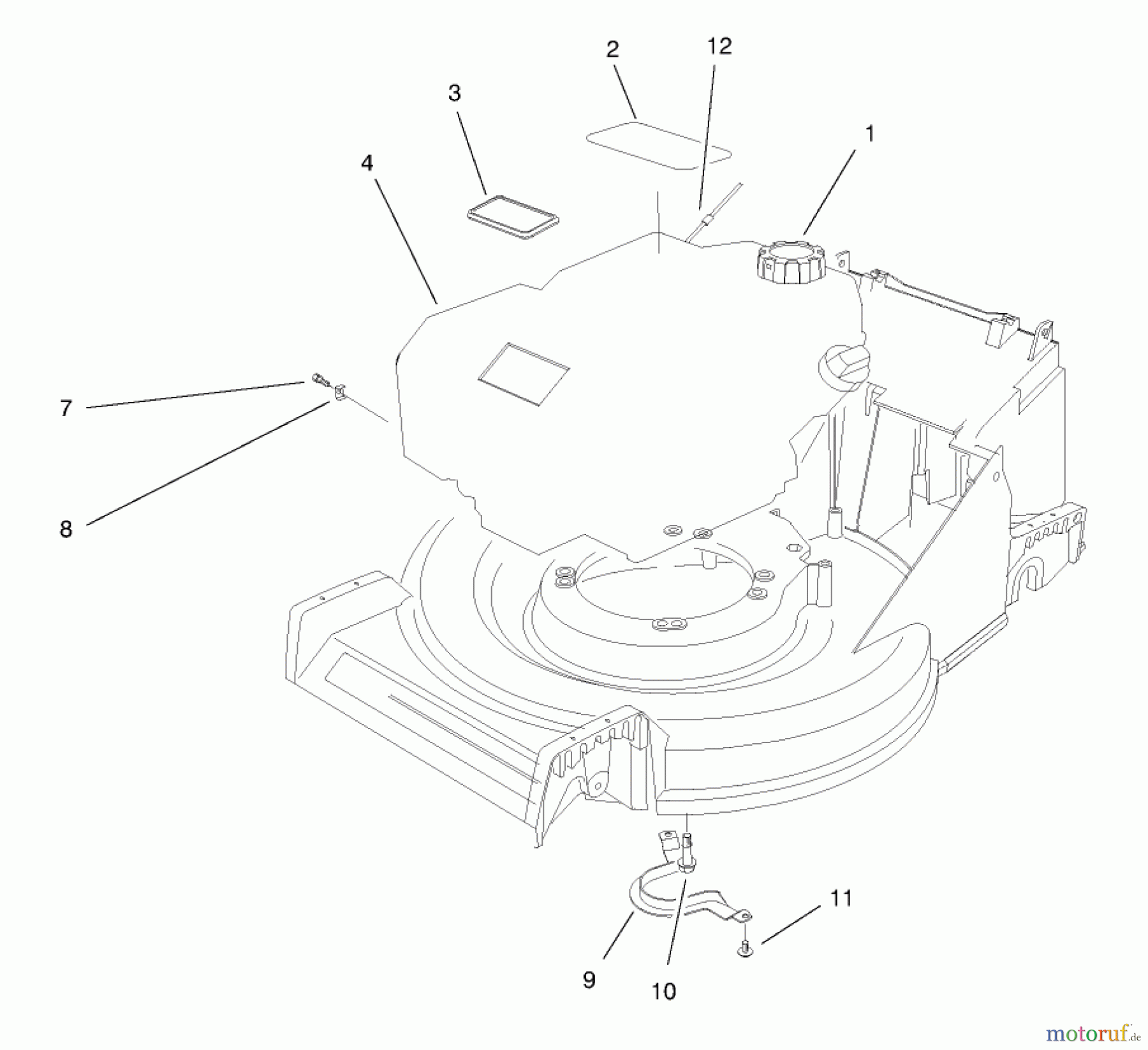  Toro Neu Mowers, Walk-Behind Seite 2 26638 - Toro Lawnmower, 1998 (8900001-8999999) ENGINE ASSEMBLY