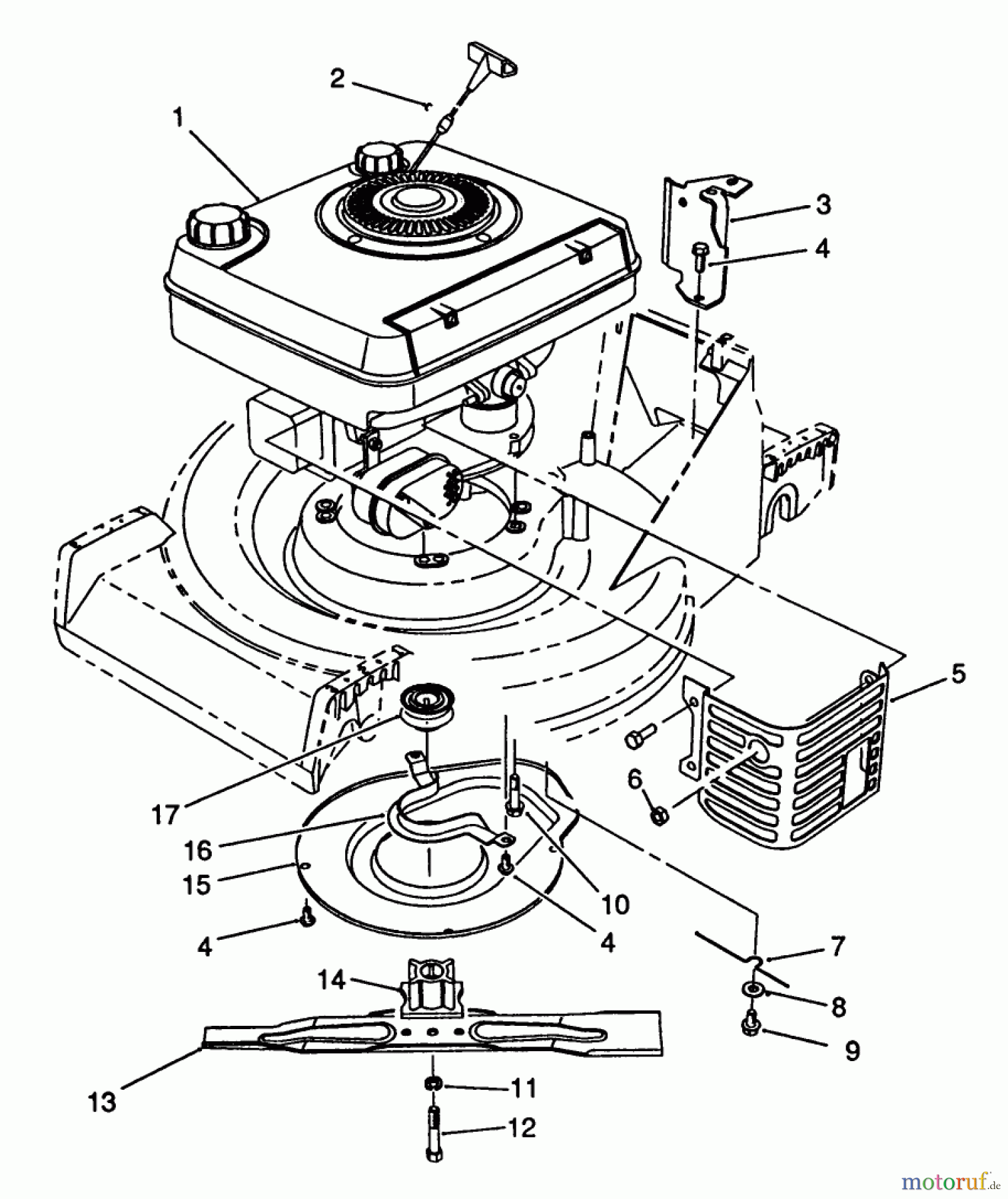  Toro Neu Mowers, Walk-Behind Seite 2 26641 - Toro Lawnmower, 1989 (9000001-9999999) ENGINE ASSEMBLY