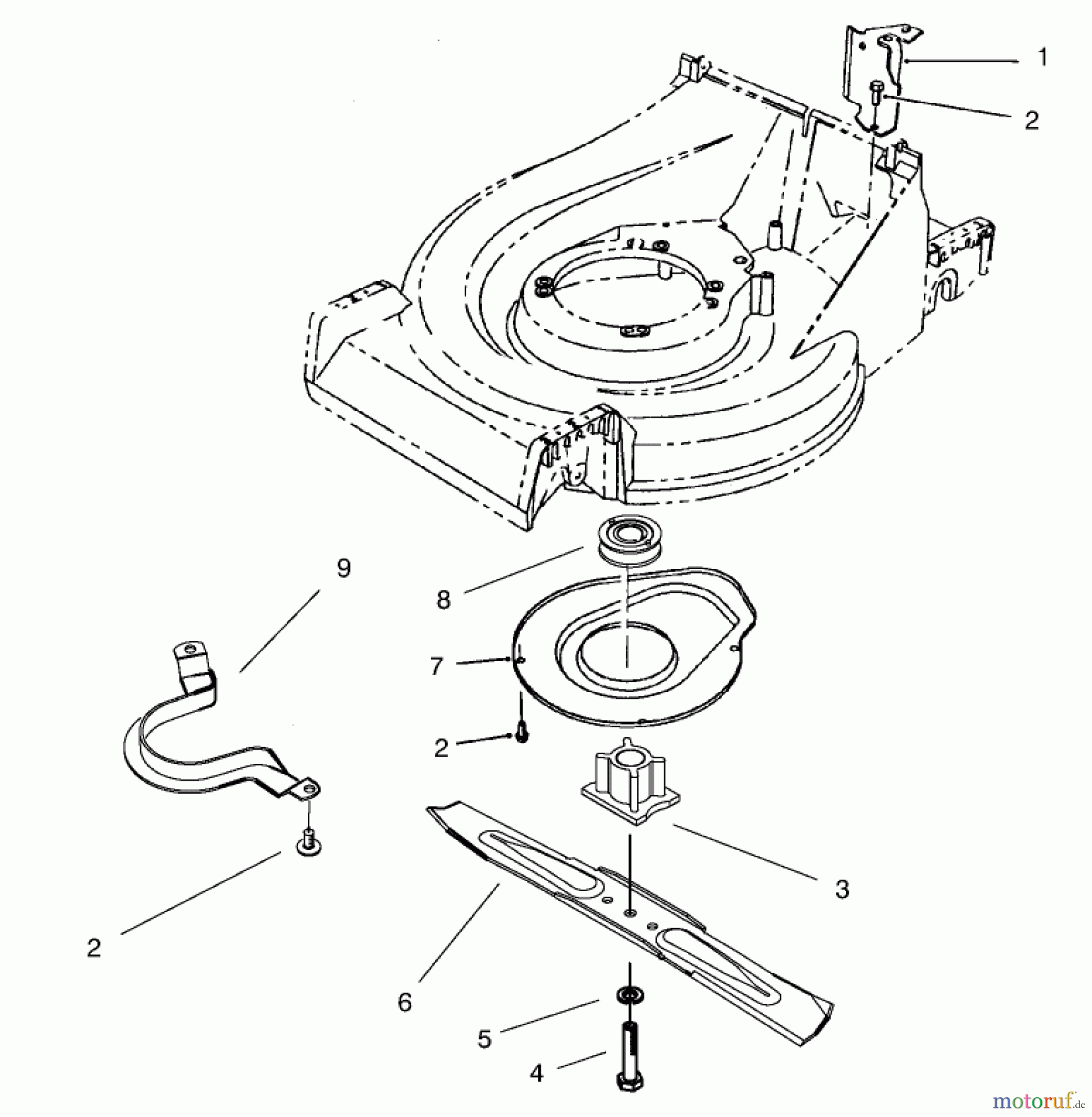  Toro Neu Mowers, Walk-Behind Seite 2 26643B - Toro Lawnmower, 1996 (6900001-6999999) BRAKE ASSEMBLY #2