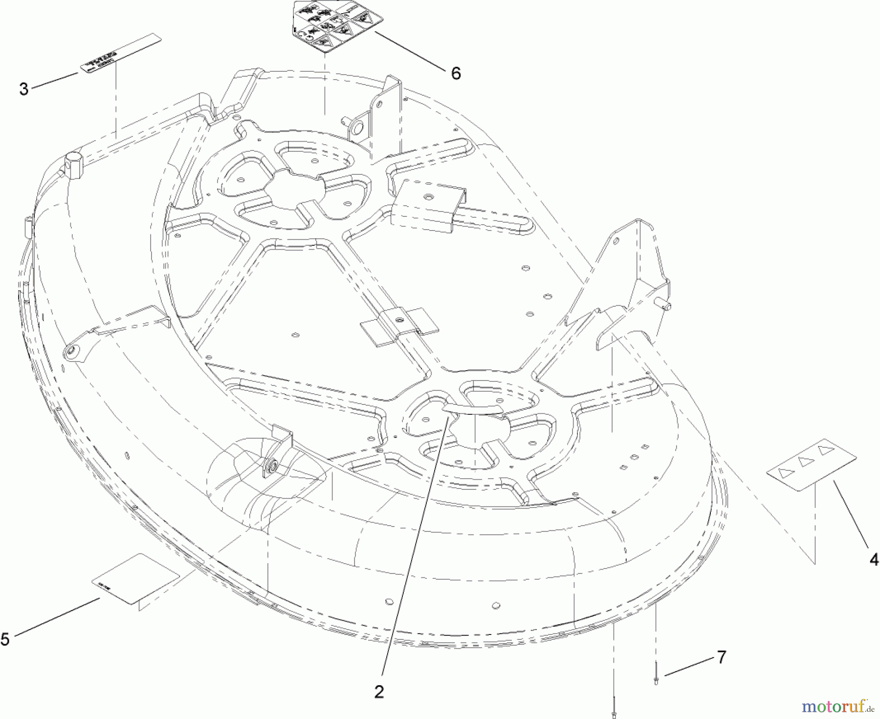  Toro Neu Mowers, Zero-Turn 74327 (Z420) - Toro TimeCutter Z420 Riding Mower, 2006 (260020000-260999999) 42IN DECK ASSEMBLY NO. 110-1895