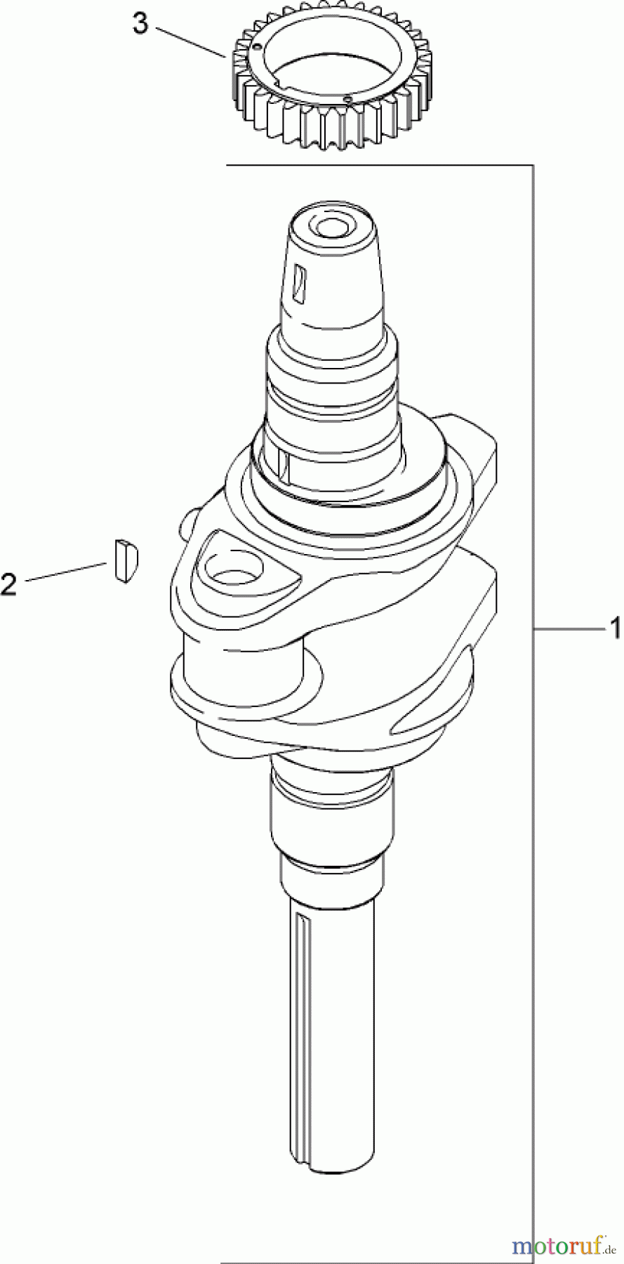  Toro Neu Mowers, Zero-Turn 74370 (Z5000) - Toro TimeCutter Z5000 Riding Mower, 2007 (270000001-270999999) CRANKSHAFT ASSEMBLY KOHLER SV610-0020