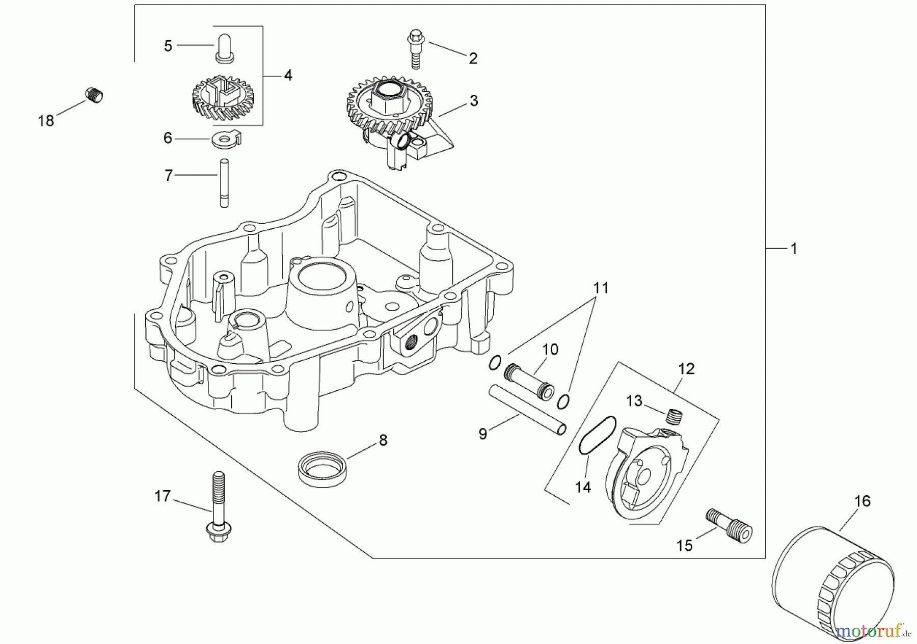  Toro Neu Mowers, Zero-Turn 74399 (Z5020) - Toro TimeCutter Z5020 Riding Mower, 2008 (280000001-280999999) OIL PAN AND LUBRICATION ASSEMBLY KOHLER SV720-0032