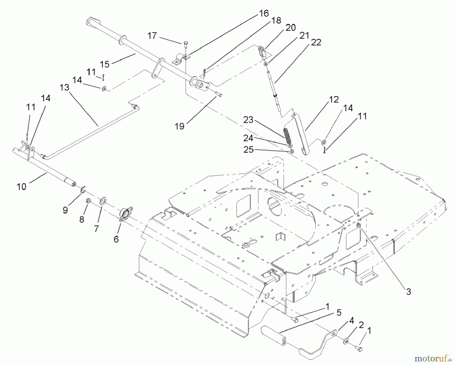  Toro Neu Mowers, Zero-Turn 74405 (18-52ZX) - Toro 18-52ZX TimeCutter ZX Riding Mower, 2004 (240000001-240999999) PARKING BRAKE ASSEMBLY