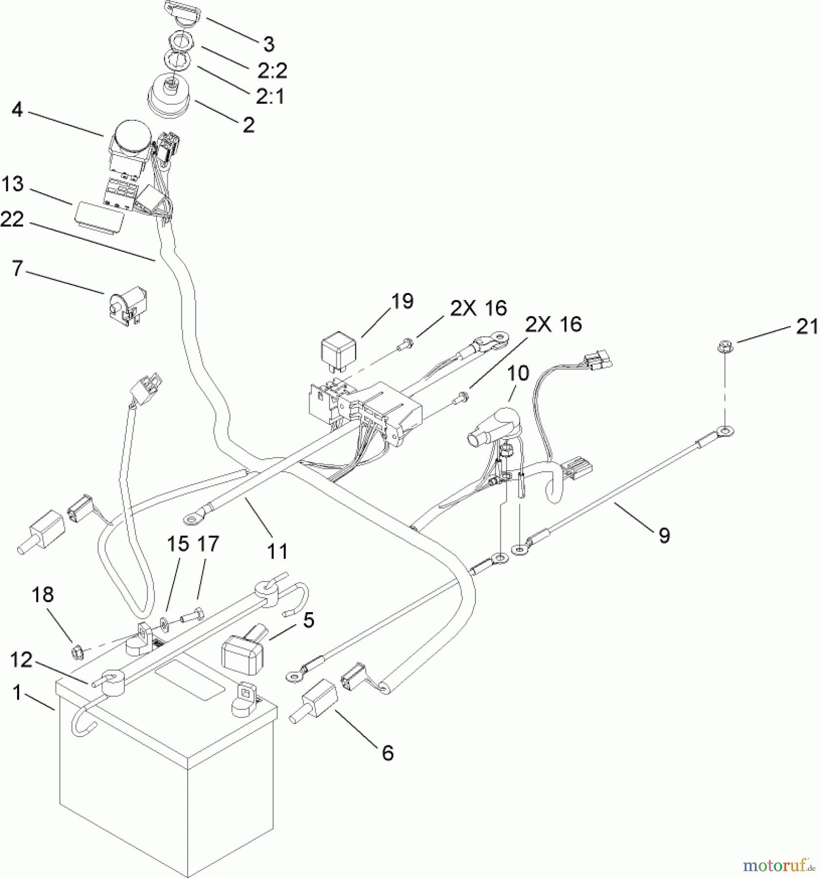  Toro Neu Mowers, Zero-Turn 74425 (Z530) - Toro TimeCutter Z530 Riding Mower, 2007 (270000001-270999999) ELECTRICAL ASSEMBLY