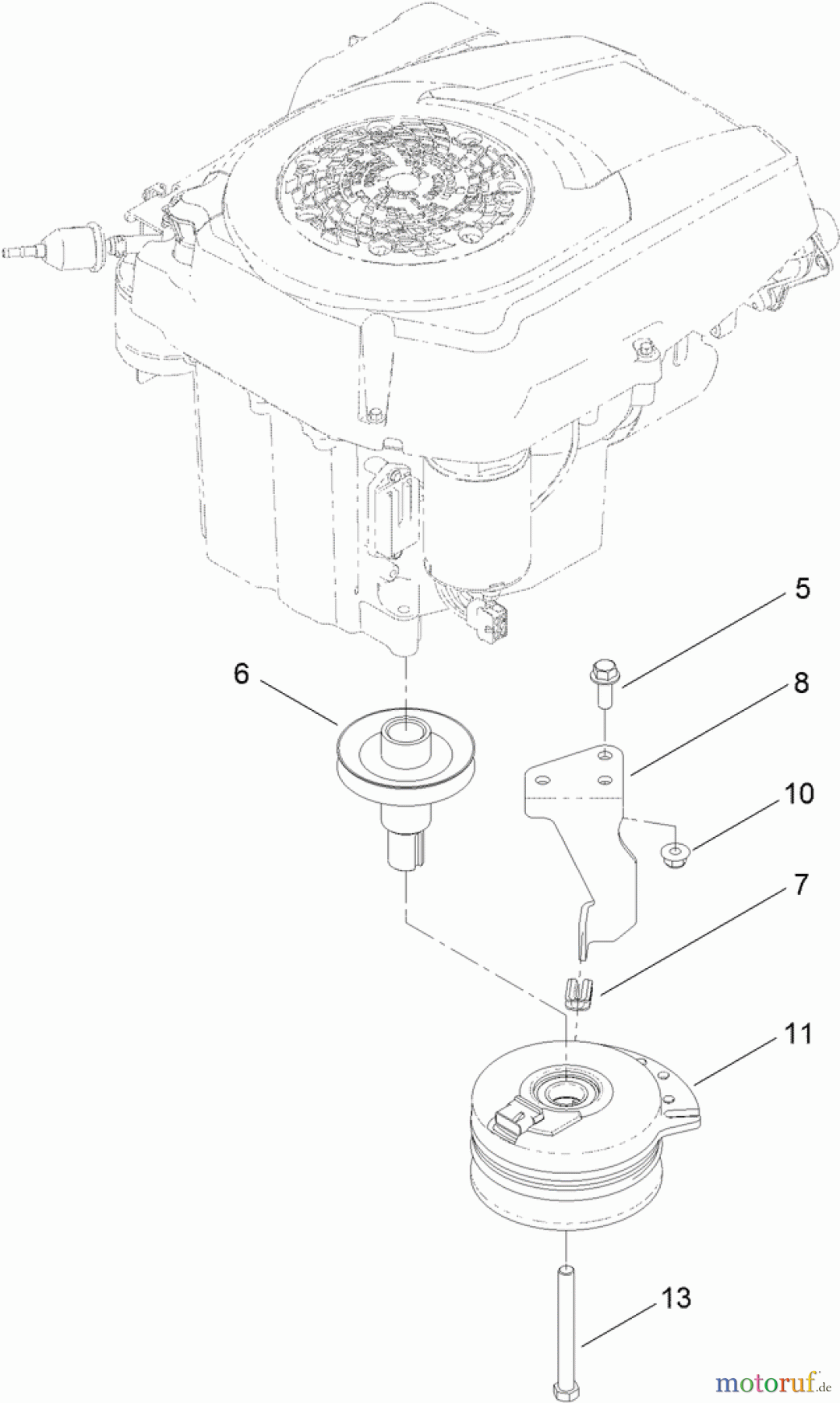  Toro Neu Mowers, Zero-Turn 74623 (4200) - Toro TimeCutter SS 4200 Riding Mower, 2012 (SN 312000001-312999999) CLUTCH ASSEMBLY