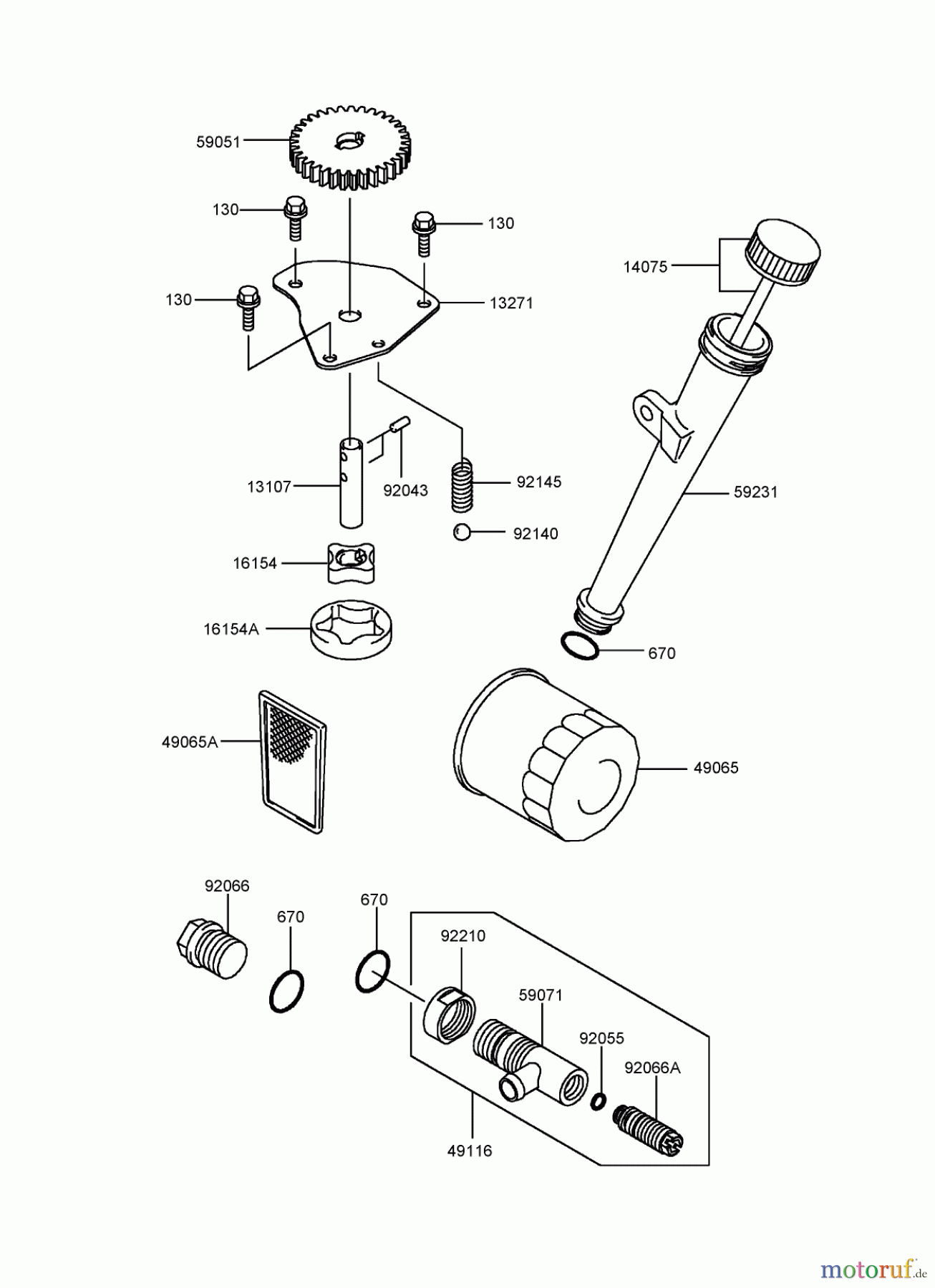  Toro Neu Mowers, Zero-Turn 74806 (ZX525) - Toro TimeCutter ZX525 Riding Mower, 2005 (250000001-250999999) LUBRICATION EQUIPMENT ASSEMBLY KAWASAKI FH541V-AS07