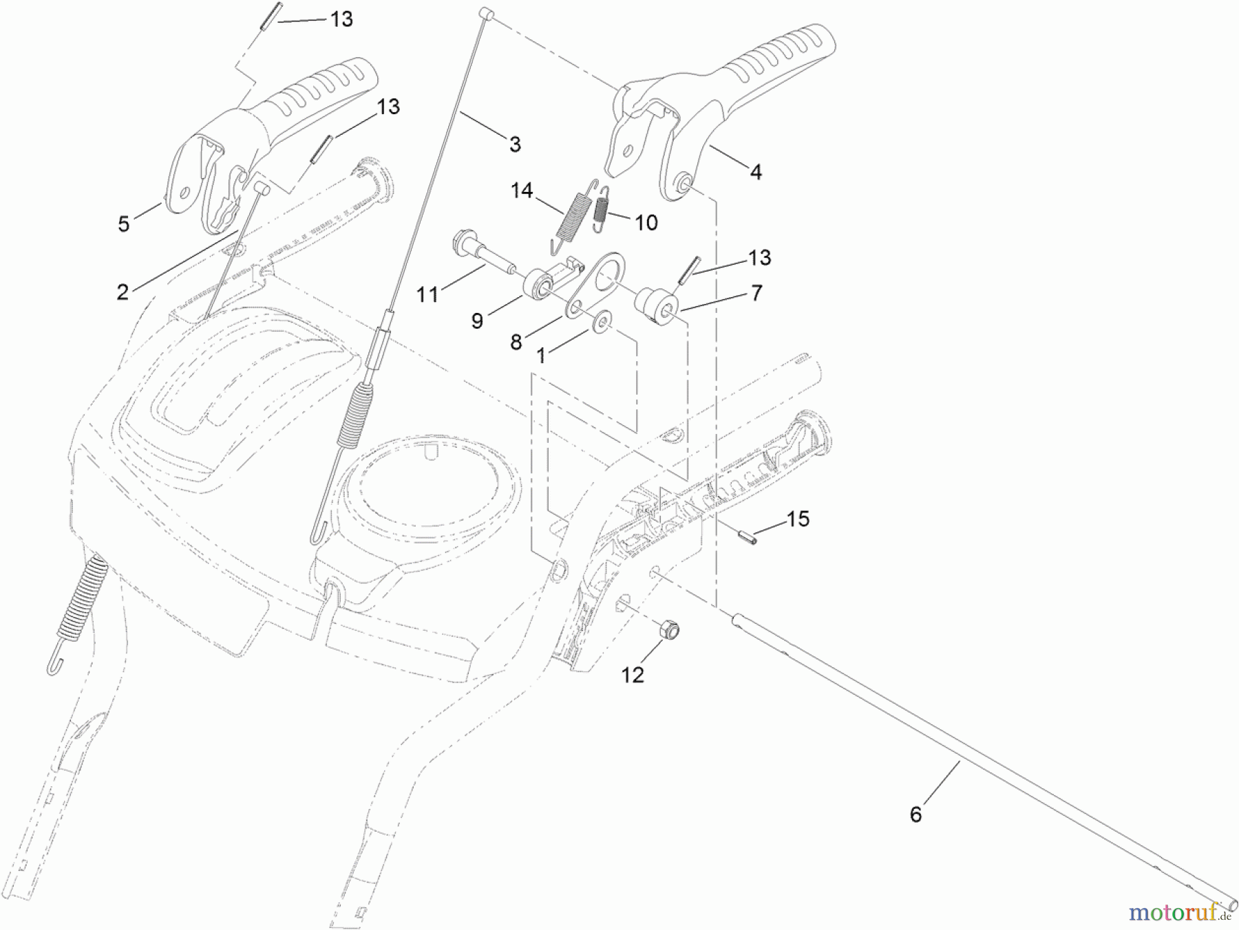  Toro Neu Snow Blowers/Snow Throwers Seite 1 37771 - Toro Power Max 726 OE Snowthrower, 2013 (SN 313000001-313999999) CONTROL ASSEMBLY