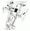 Toro 38035 (3521) - 3521 Snowthrower, 1986 (6000001-6999999) Spareparts HANDLE ASSEMBLY