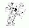 Toro 38052 (521) - 521 Snowthrower, 1987 (7000001-7999999) Spareparts HANDLE ASSEMBLY