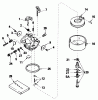 Toro 38080 (824) - 824 Snowthrower, 1989 (9000001-9999999) Spareparts CARBURETOR NO. 632334