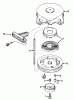 Toro 38100 (S-140) - S-140 Snowthrower, 1979 (9000001-9999999) Spareparts REWIND STARTER NO. 590537