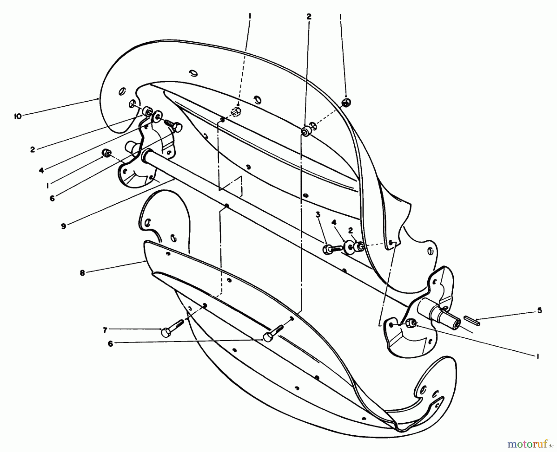  Toro Neu Snow Blowers/Snow Throwers Seite 1 38116 (CR-20R) - Toro CR-20 Snowthrower, 1989 (9000001-9999999) ROTOR ASSEMBLY