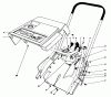 Toro 38116 (CR-20R) - CR-20 Snowthrower, 1989 (9000001-9999999) Spareparts SHROUD & HANDLE ASSEMBLY