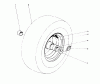 Toro 38160 (1132) - 1132 Snowthrower, 1979 (9000001-9999999) Spareparts WHEEL ASSEMBLY