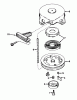Toro 38167C (S-620) - S-620 Snowthrower, 1986 (6000001-6999999) Spareparts REWIND STARTER NO. 590537