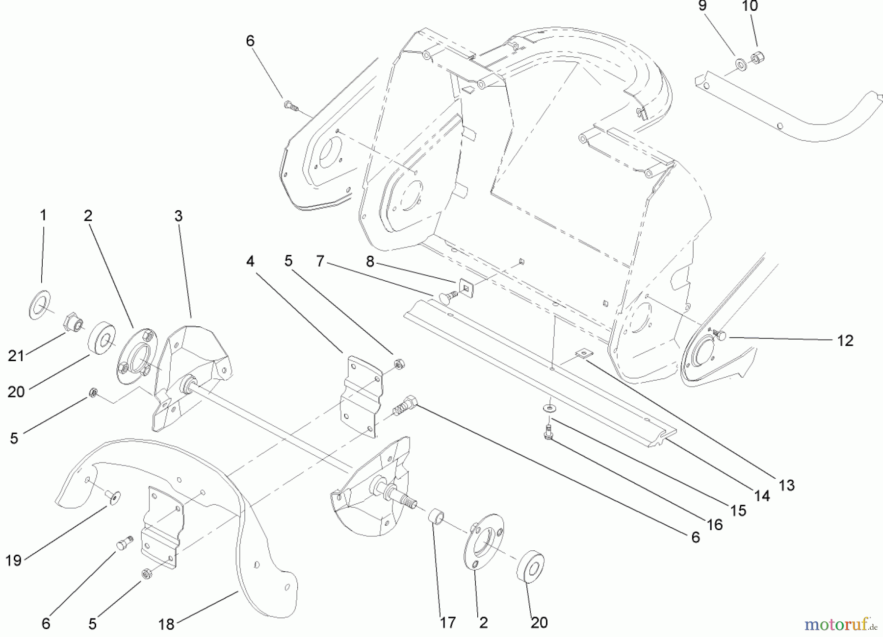  Toro Neu Snow Blowers/Snow Throwers Seite 1 38172 - Toro Powerlite Snowthrower, 2005 (250000001-250010000) IMPELLER ASSEMBLY