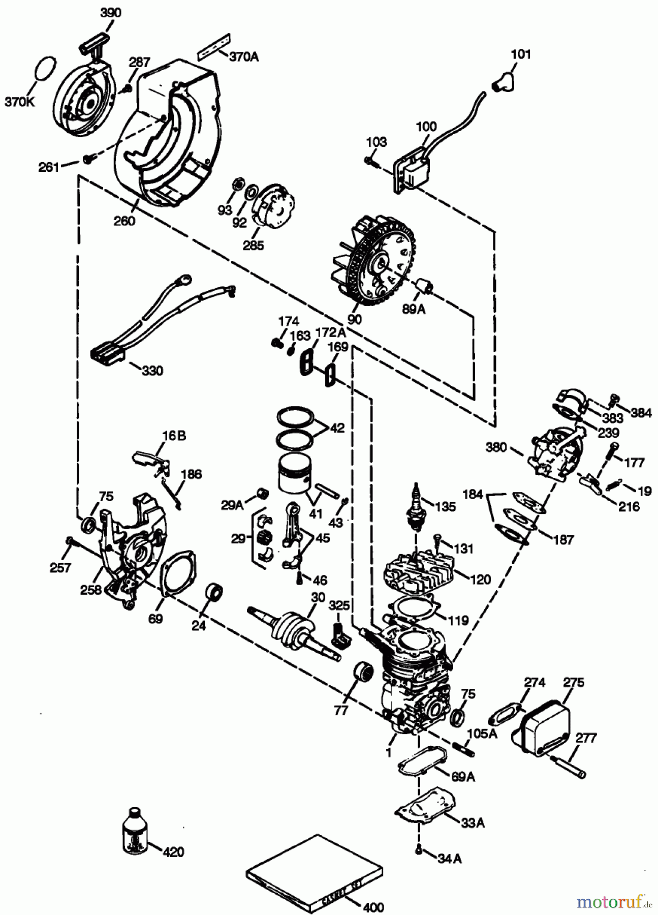  Toro Neu Snow Blowers/Snow Throwers Seite 1 38172 - Toro Powerlite Snowthrower, 2007 (270000001-270999999) ENGINE ASSEMBLY TECUMSEH HSK635 1723C