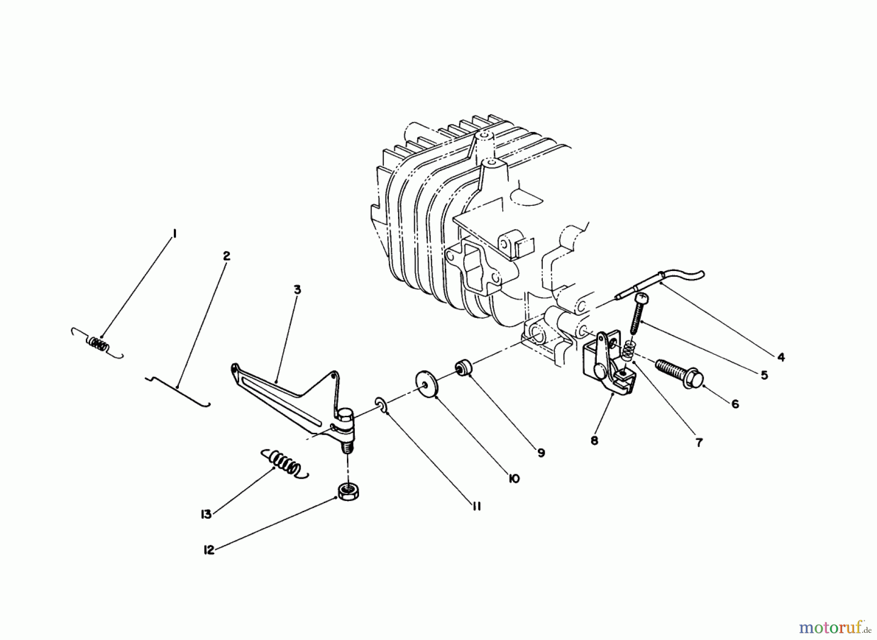  Toro Neu Snow Blowers/Snow Throwers Seite 1 38180 - Toro CCR 2000 Snowthrower, 1986 (6000001-6999999) GOVERNOR ASSEMBLY