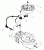 Toro 38180C - CCR 2000 Snowthrower, 1988 (8000001-8999999) Spareparts FLYWHEEL & MAGNETO ASSEMBLY