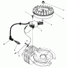 Toro 38185C - CCR 2000 Snowthrower, 1988 (8000001-8999999) Spareparts FLYWHEEL & MAGNETO ASSEMBLY